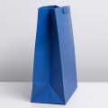 Пакет ламинированный «Синий», M 26 × 32 × 12 см